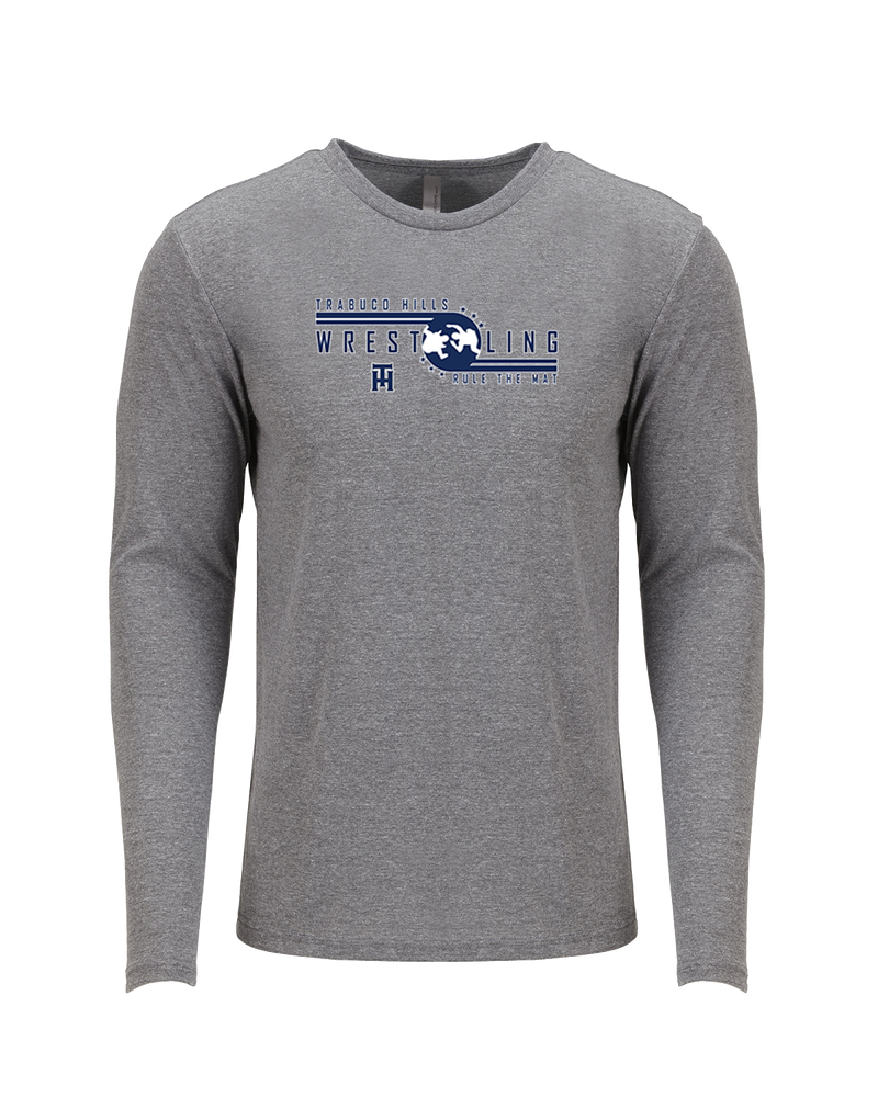 Trabuco Hills HS TH Rule The Mat - Tri Blend Long Sleeve