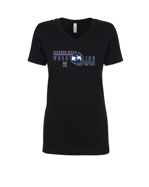 Trabuco Hills HS TH Rule The Mat - Womens V-Neck