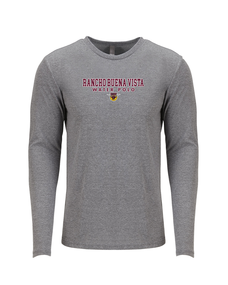 Rancho Buena Vista HS Water Polo Block - Tri Blend Long Sleeve