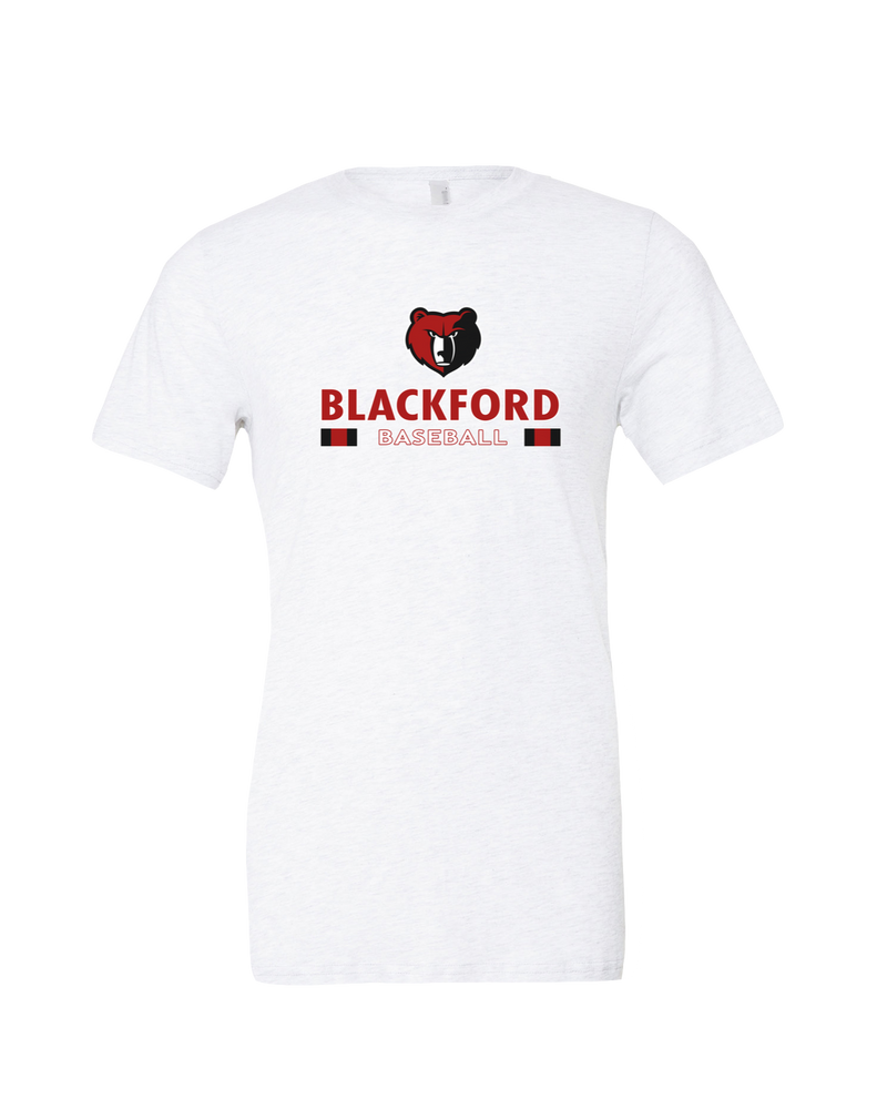 Blackford HS Baseball Stacked - Tri-Blend T-Shirt