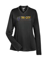 Tri City Wolverines Football Basic - Womens Performance Long Sleeve