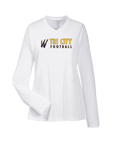 Tri City Wolverines Football Basic - Womens Performance Long Sleeve