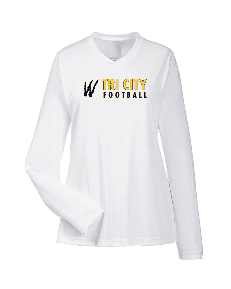 Tri City Wolverines Football Basic - Womens Performance Long Sleeve