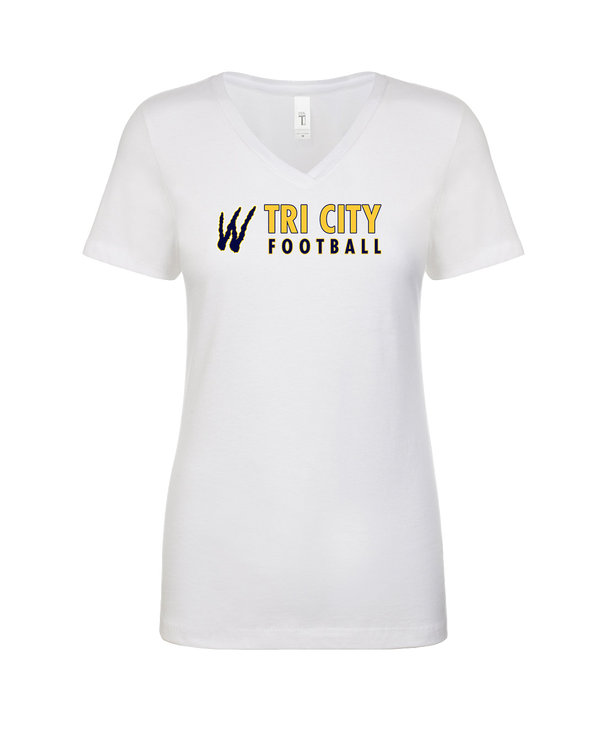 Tri City Wolverines Football Basic - Womens V-Neck