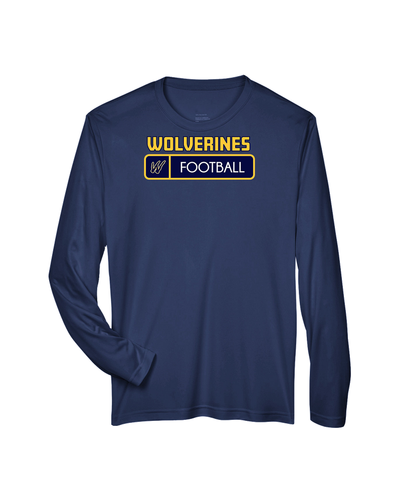 Tri City Wolverines Football Pennant - Performance Long Sleeve