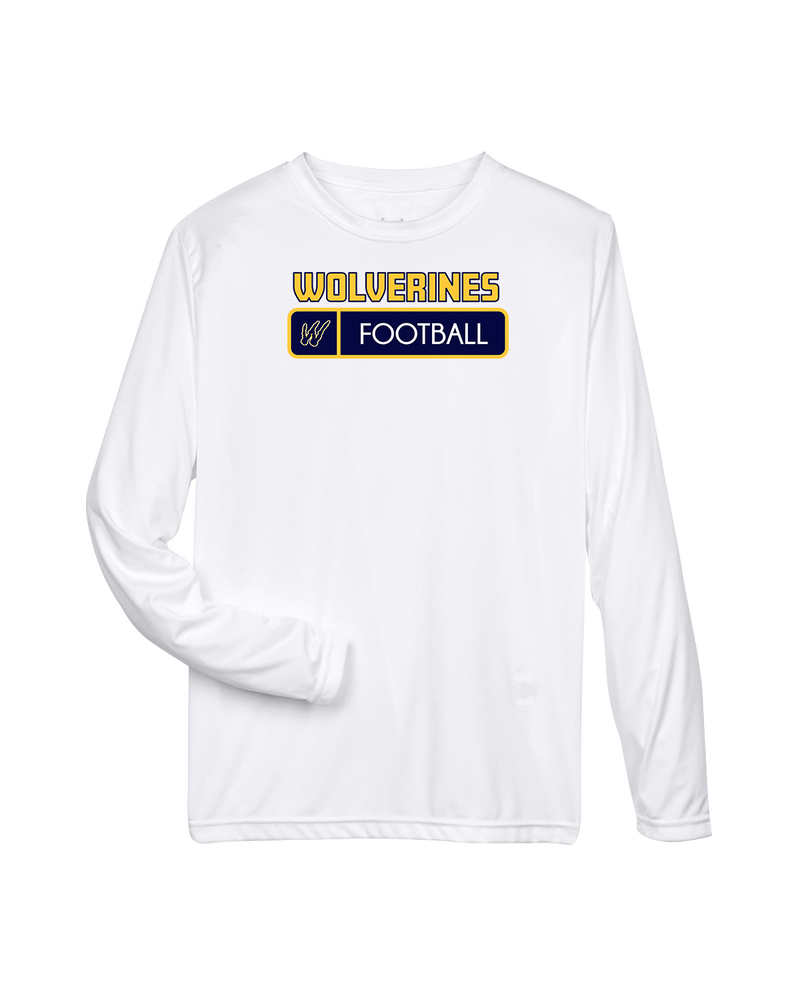 Tri City Wolverines Football Pennant - Performance Long Sleeve