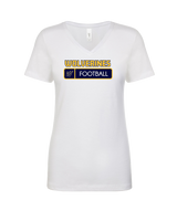 Tri City Wolverines Football Pennant - Womens V-Neck