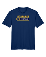 Tri City Wolverines Football Pennant - Youth Performance T-Shirt