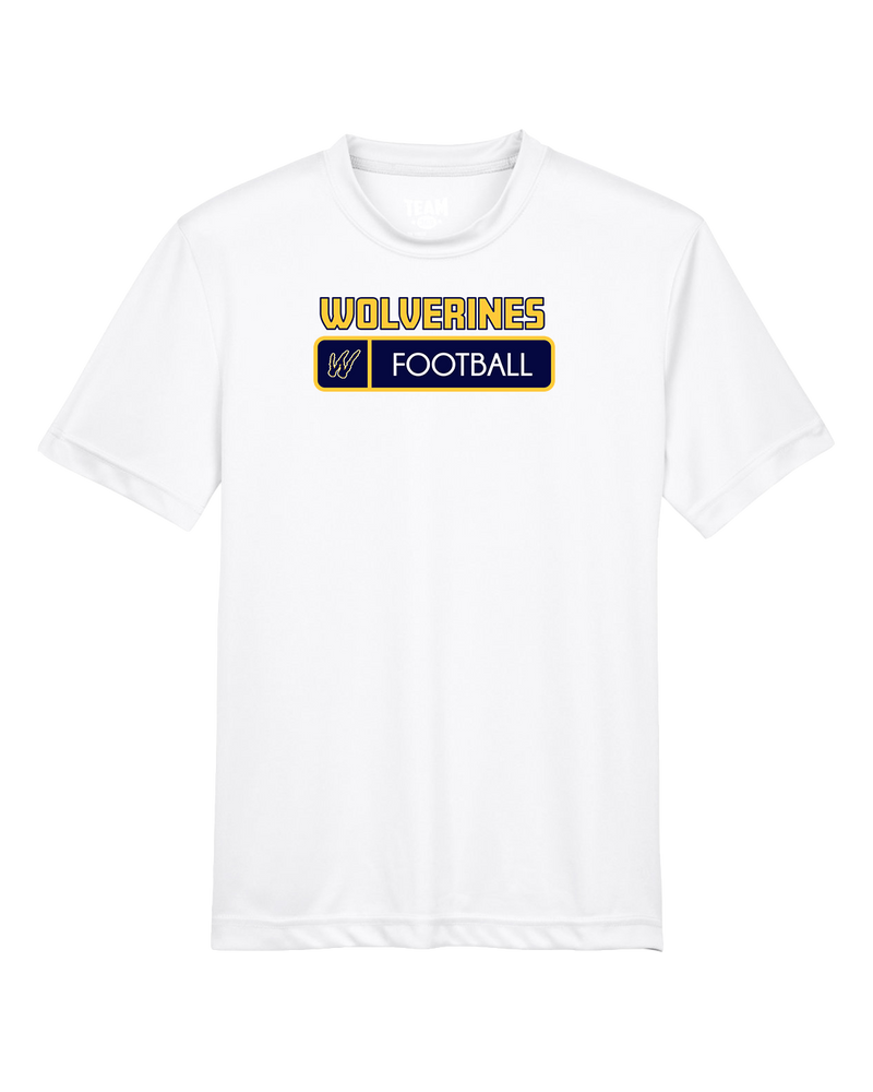 Tri City Wolverines Football Pennant - Youth Performance T-Shirt