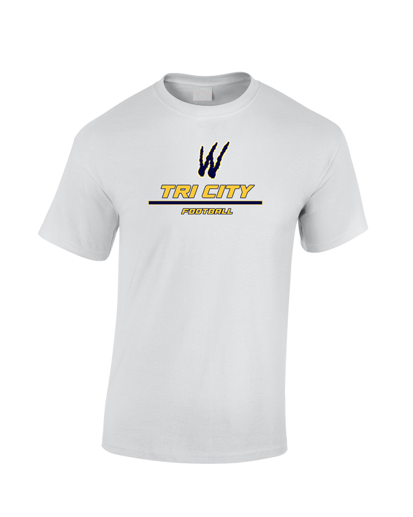 Tri City Wolverines Football Split - Cotton T-Shirt