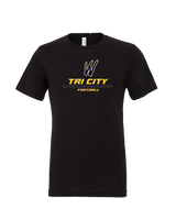 Tri City Wolverines Football Split - Mens Tri Blend Shirt