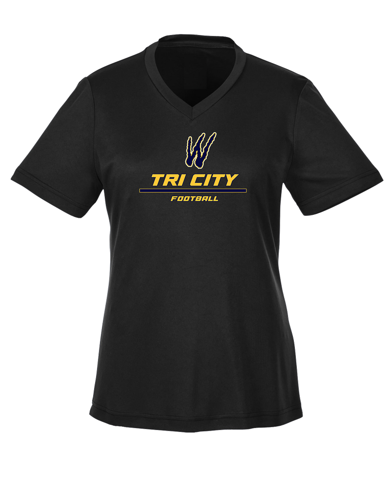 Tri City Wolverines Football Split - Womens Performance Shirt