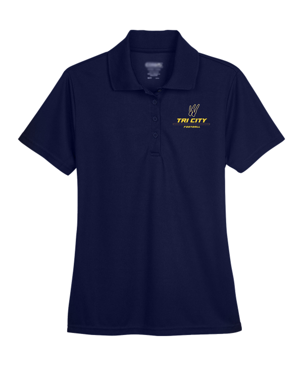 Tri City Wolverines Football Split - Womens Polo