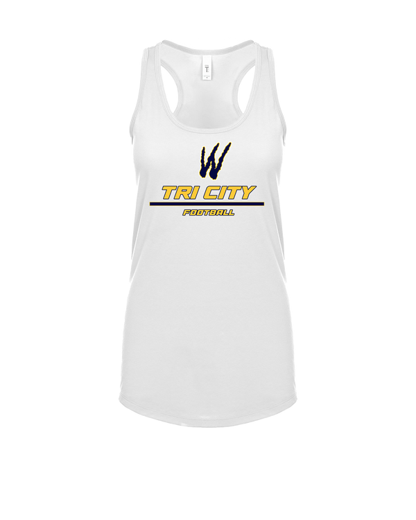 Tri City Wolverines Football Split - Womens Tank Top