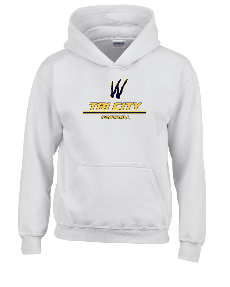 Tri City Wolverines Football Split - Youth Hoodie