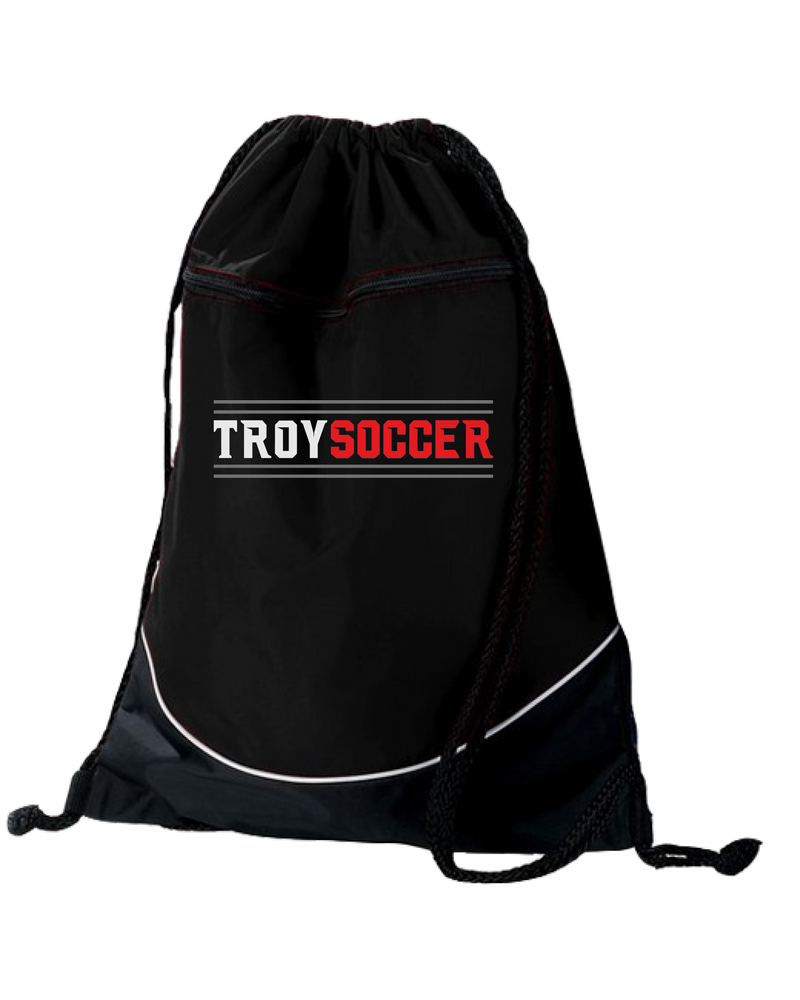 Troy HS Wordmark Lines - Drawstring Bag