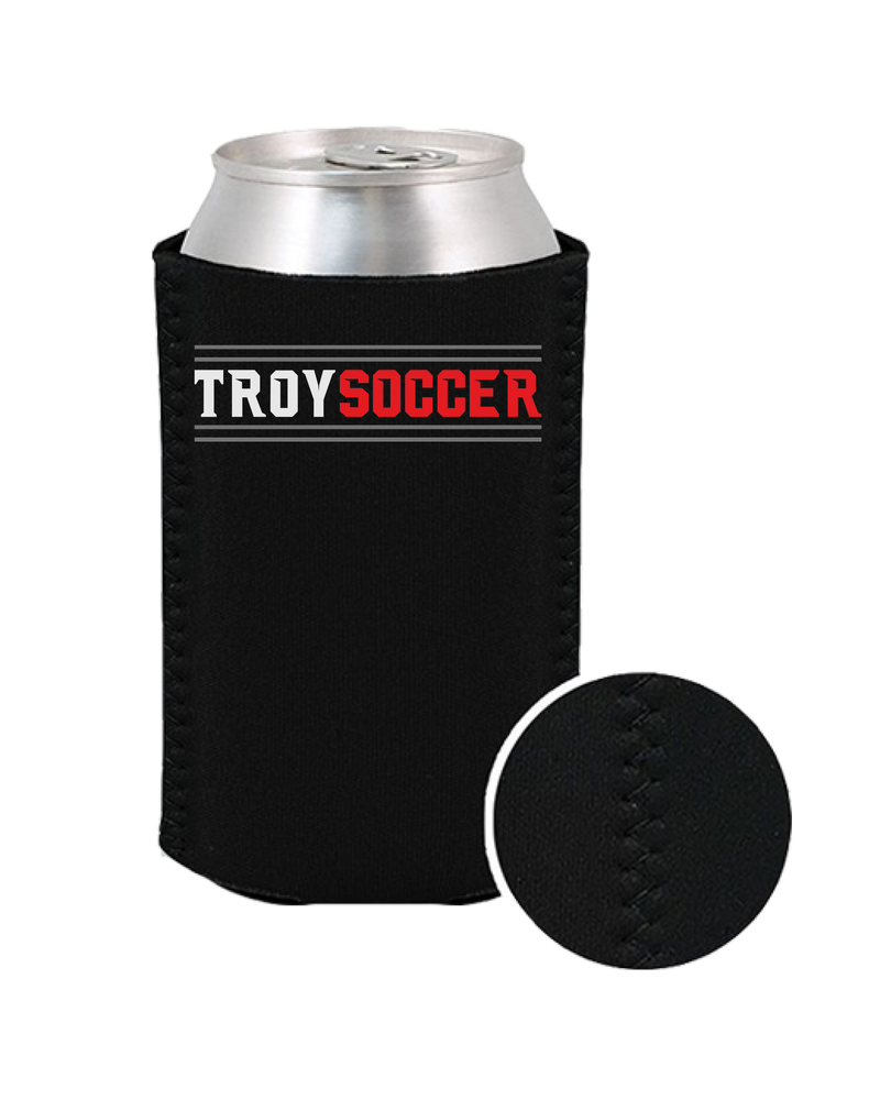 Troy HS Wordmark Lines - Koozie