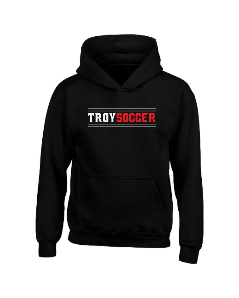 Troy HS Wordmark Lines - Youth Hoodie