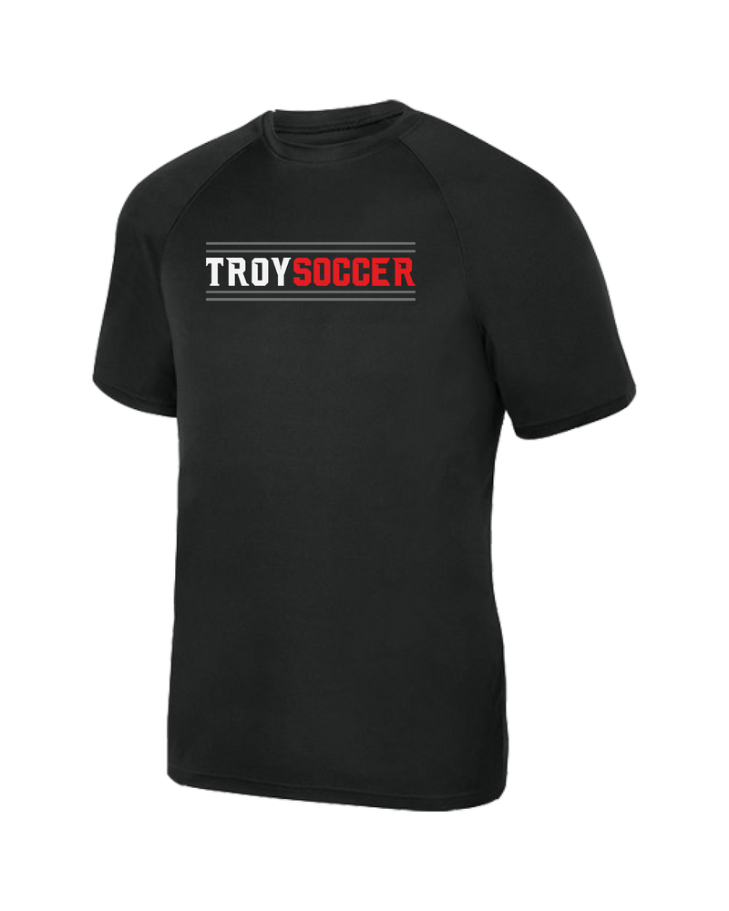 Troy HS Wordmark Lines - Youth Performance T-Shirt