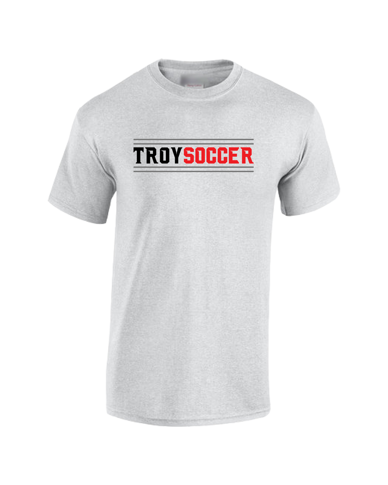 Troy HS Wordmark Lines - Cotton T-Shirt