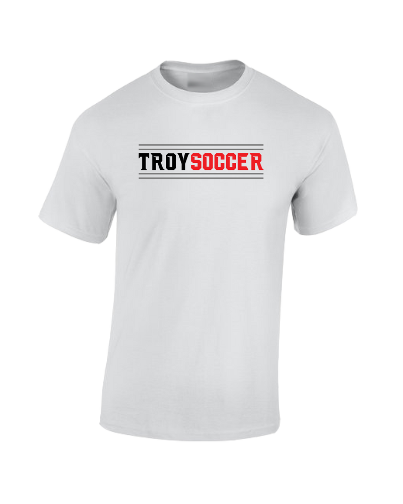 Troy HS Wordmark Lines - Cotton T-Shirt