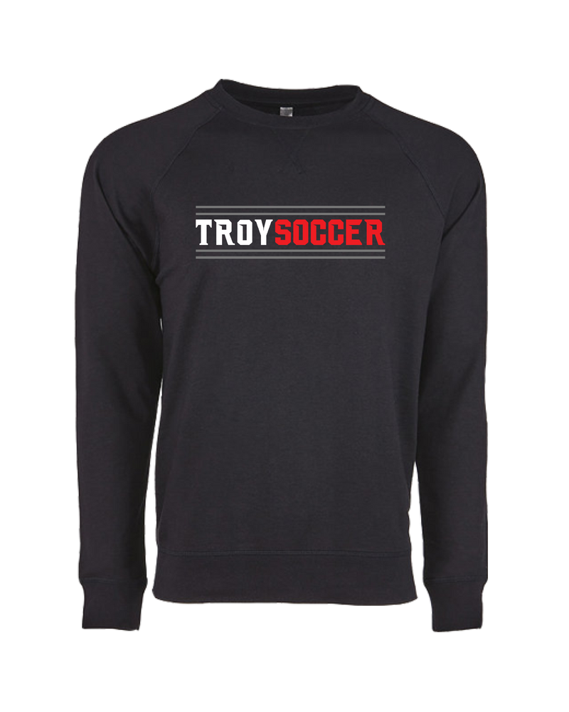 Troy HS Wordmark Lines - Crewneck Sweatshirt