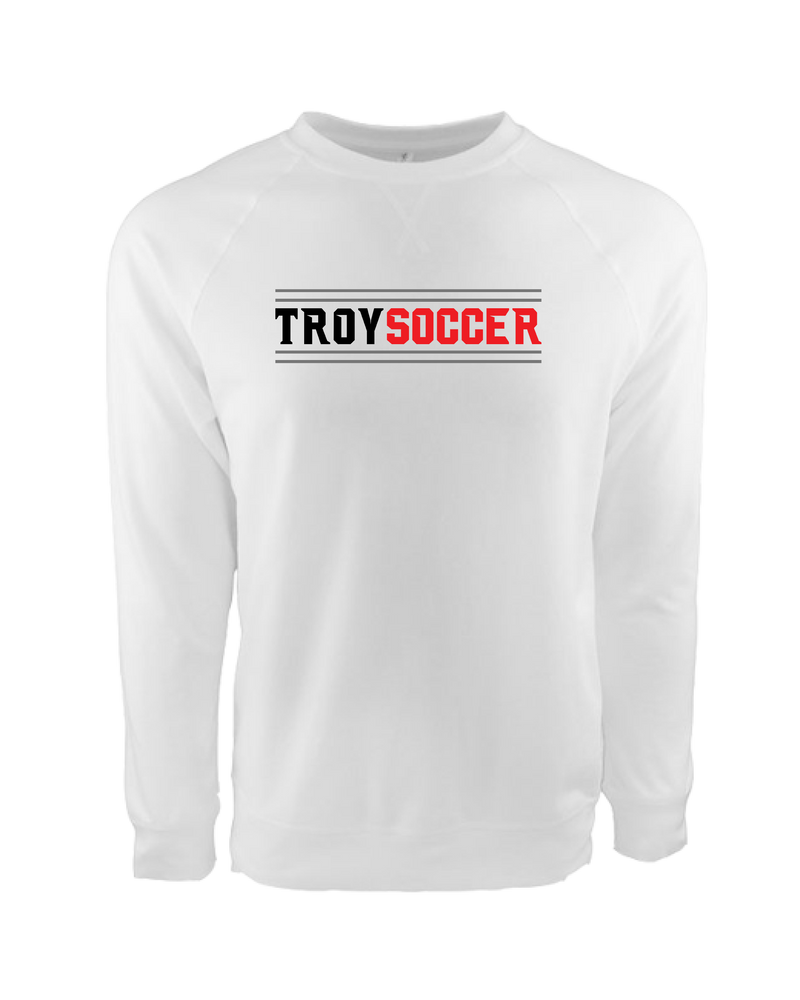 Troy HS Wordmark Lines - Crewneck Sweatshirt