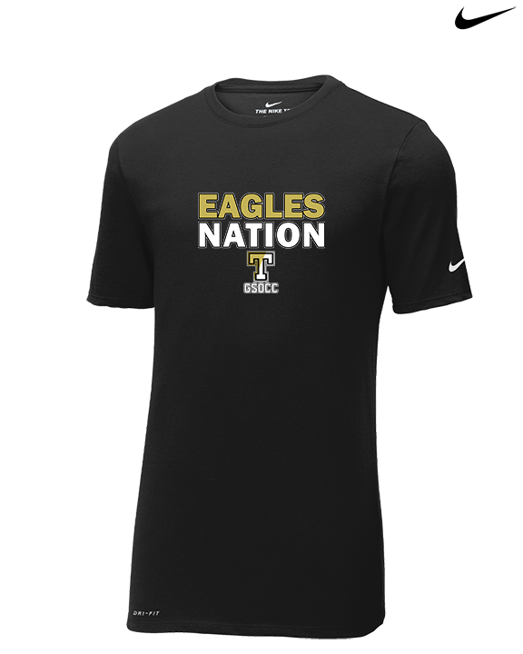 Trumbull HS Soccer Nation - Mens Nike Cotton Poly Tee