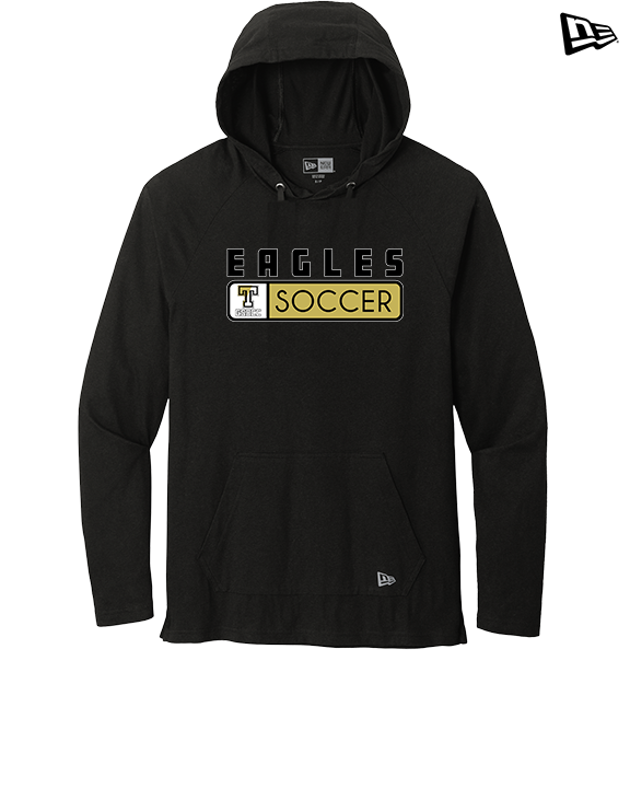 Trumbull HS Soccer Pennant - New Era Tri-Blend Hoodie