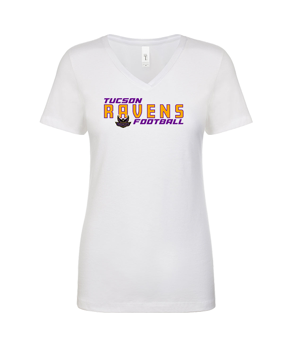 Tucson Ravens Football Bold - Womens V-Neck