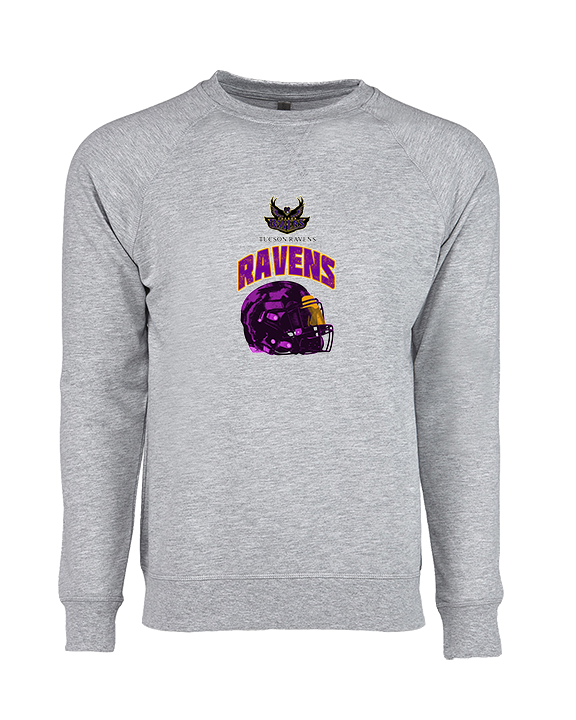 Tucson Ravens Football Helmet - Crewneck Sweatshirt