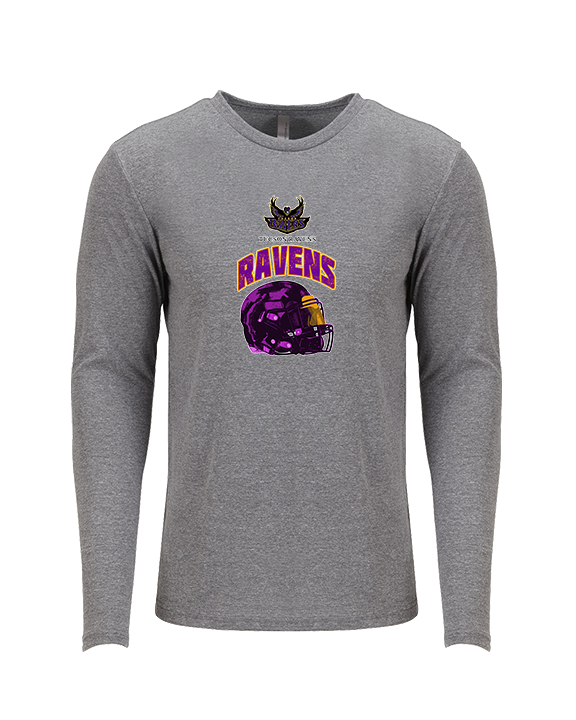 Tucson Ravens Football Helmet - Tri-Blend Long Sleeve