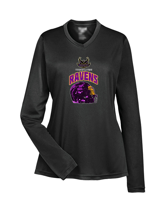 Tucson Ravens Football Helmet - Womens Performance Longsleeve