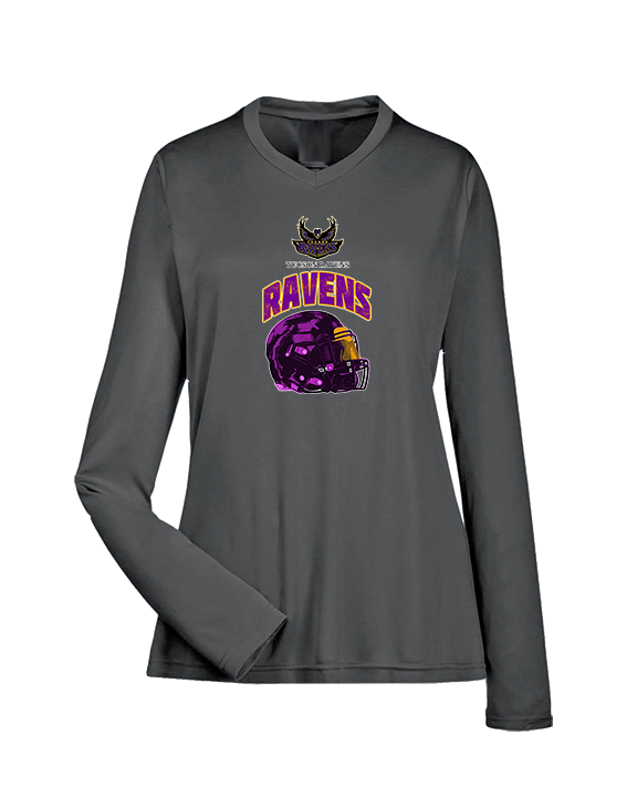 Tucson Ravens Football Helmet - Womens Performance Longsleeve