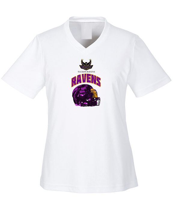 Tucson Ravens Football Helmet - Womens Performance Shirt