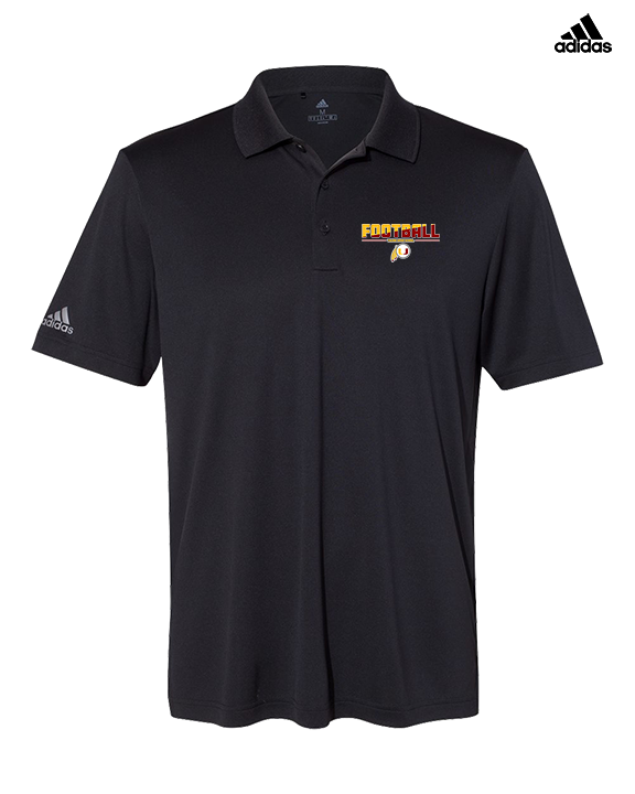 Tulare Union HS Football Cut - Mens Adidas Polo