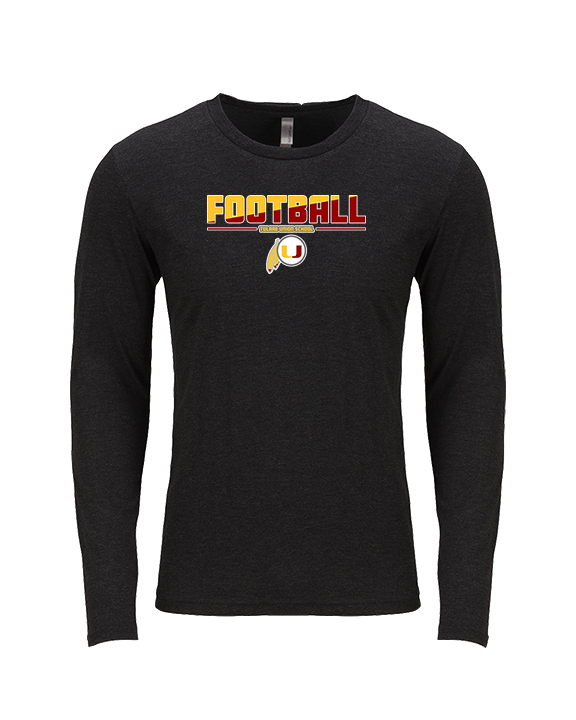 Tulare Union HS Football Cut - Tri-Blend Long Sleeve