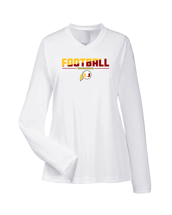 Tulare Union HS Football Cut - Womens Performance Longsleeve