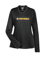 Tulare Union HS Football Line - Womens Performance Longsleeve