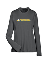 Tulare Union HS Football Line - Womens Performance Longsleeve