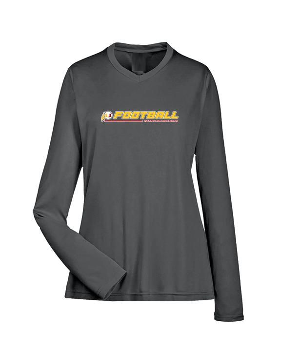 Tulare Union HS Football Line - Womens Performance Longsleeve