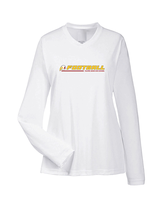 Tulare Union HS Football Line - Womens Performance Longsleeve