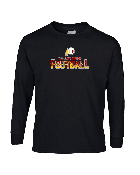 Tulare Union HS Football Splatter - Cotton Longsleeve