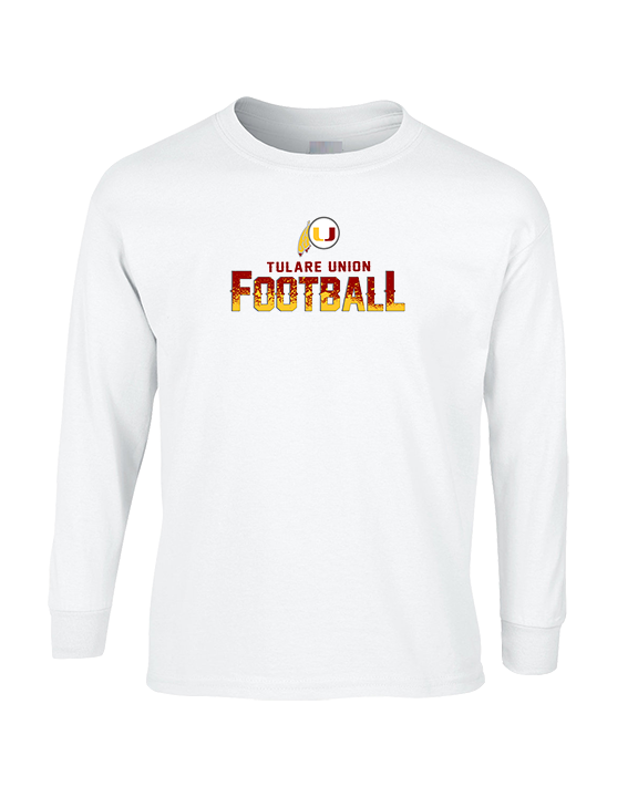 Tulare Union HS Football Splatter - Cotton Longsleeve