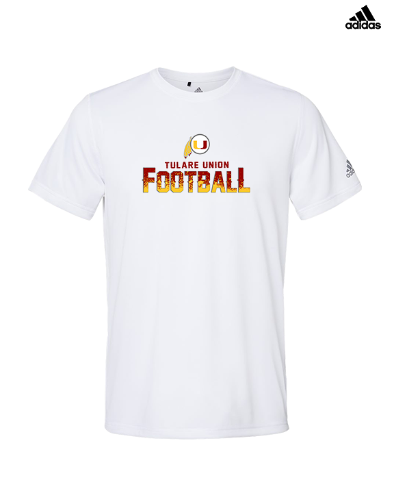 Tulare Union HS Football Splatter - Mens Adidas Performance Shirt