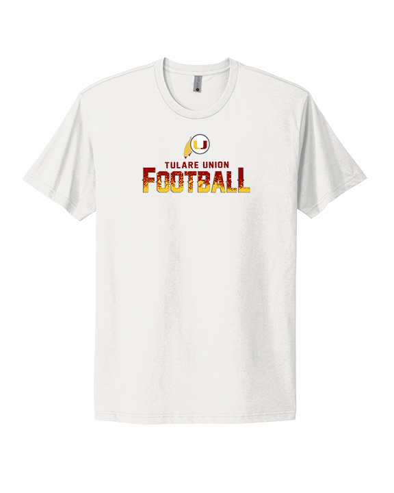 Tulare Union HS Football Splatter - Mens Select Cotton T-Shirt