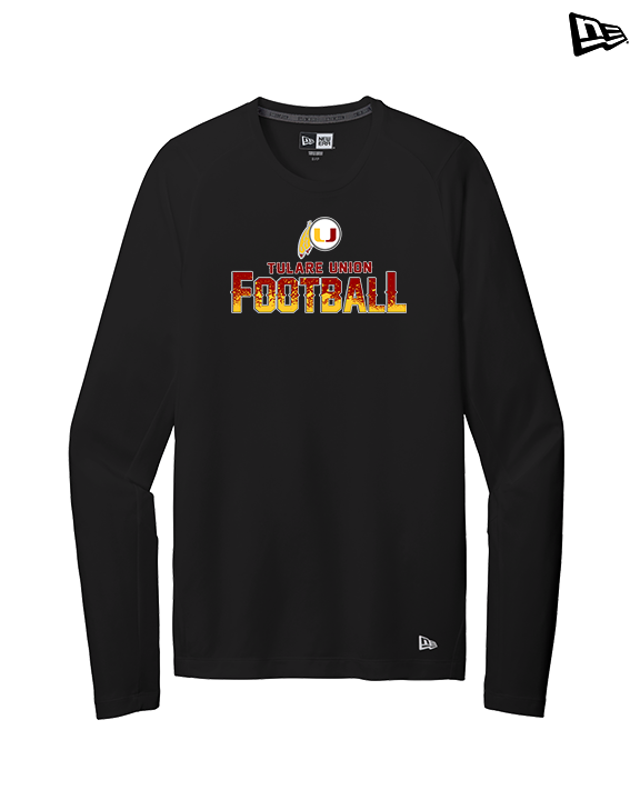 Tulare Union HS Football Splatter - New Era Performance Long Sleeve