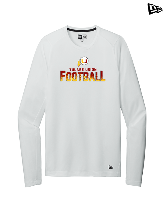 Tulare Union HS Football Splatter - New Era Performance Long Sleeve