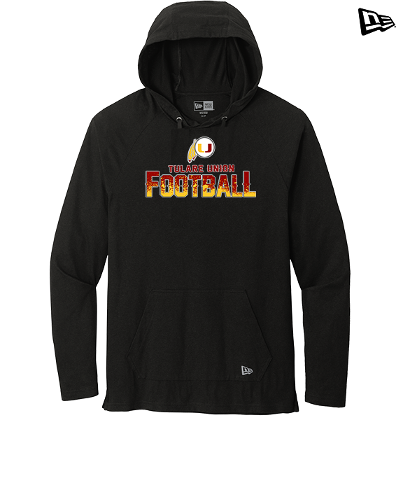 Tulare Union HS Football Splatter - New Era Tri-Blend Hoodie