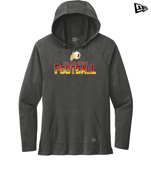 Tulare Union HS Football Splatter - New Era Tri-Blend Hoodie